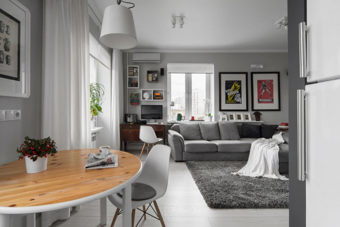herontwikkeling van een tweekamerappartement in Chroesjtsjovka