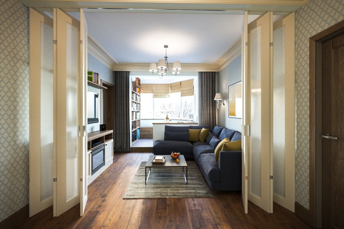 herontwikkeling van een Chroesjtsjovka-appartement