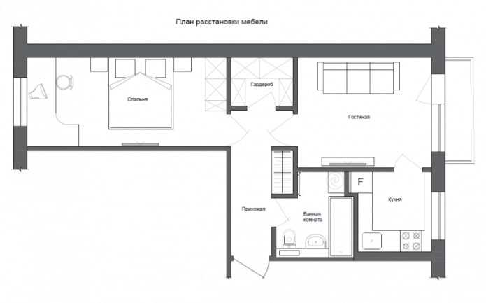 herontwikkeling van een Chroesjtsjovka-appartement