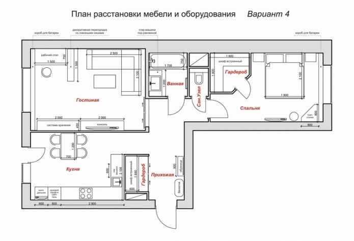 herontwikkeling van een Chroesjtsjovka-appartement