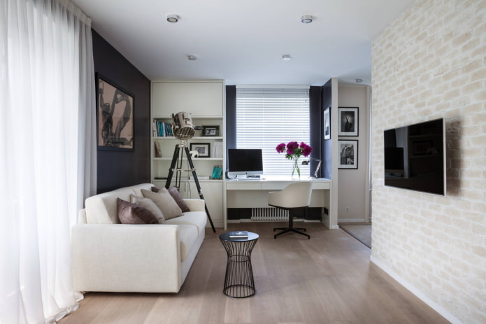 herontwikkeling van een eenkamerappartement in Chroesjtsjovka