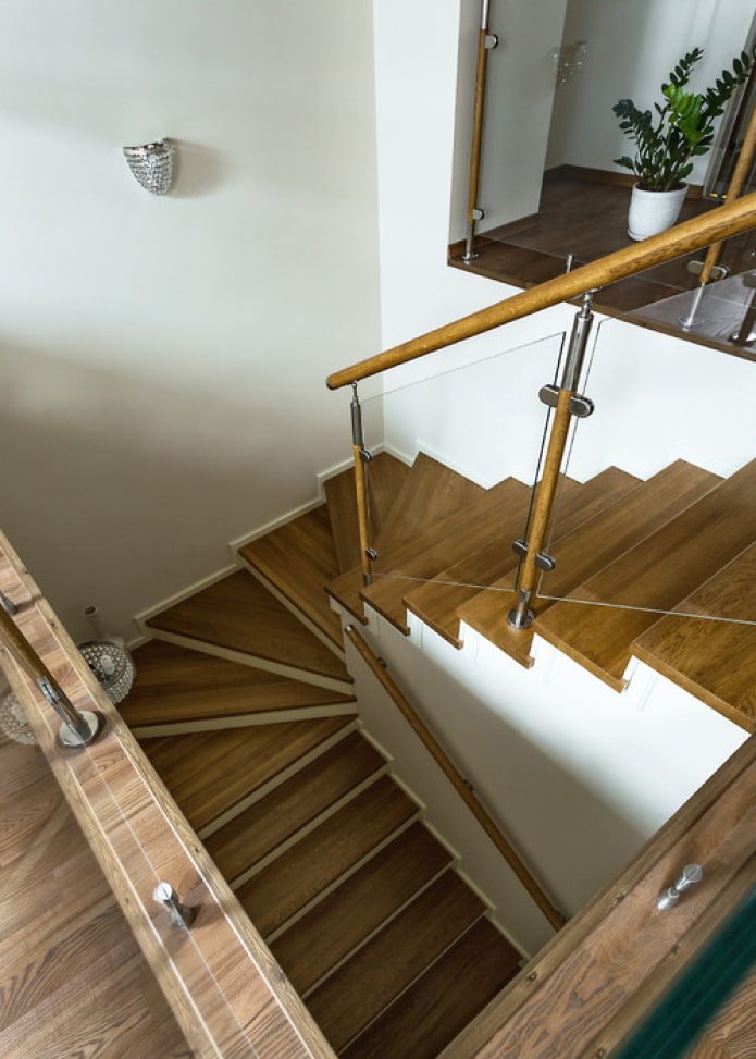 glazen balustrades in huis