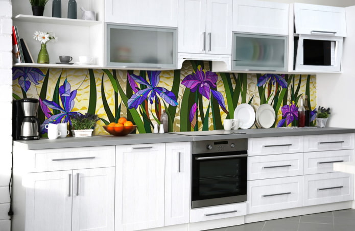 keukenschort bloemen