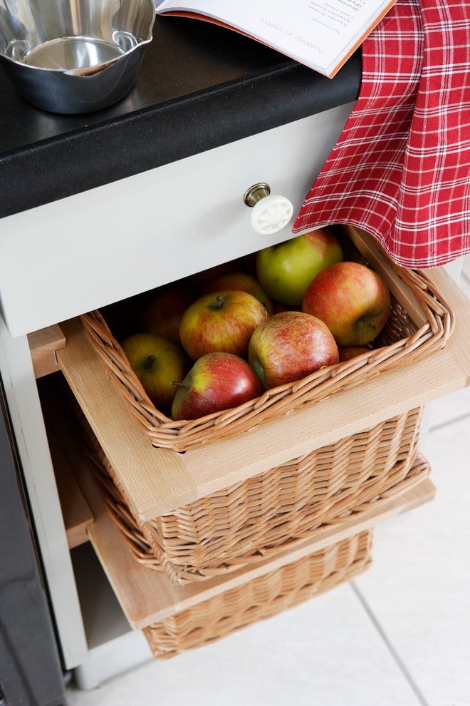 Appels in manden