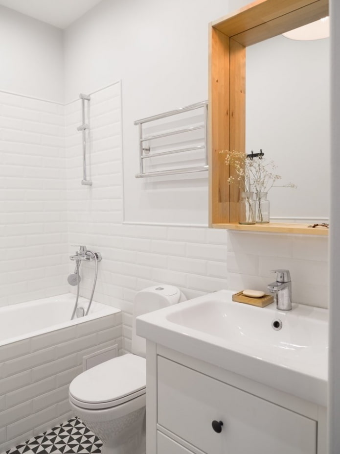 badkamer in Scandinavische stijl