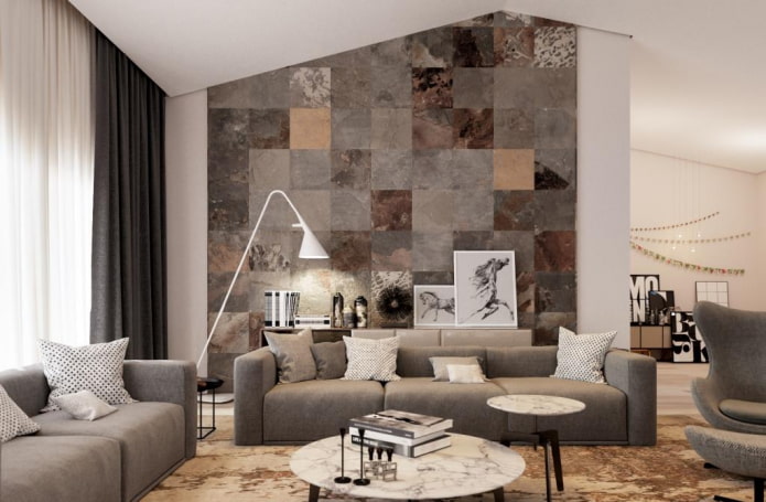 Muur bekleed met tegels