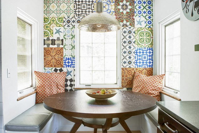 patchworktegels in het interieur