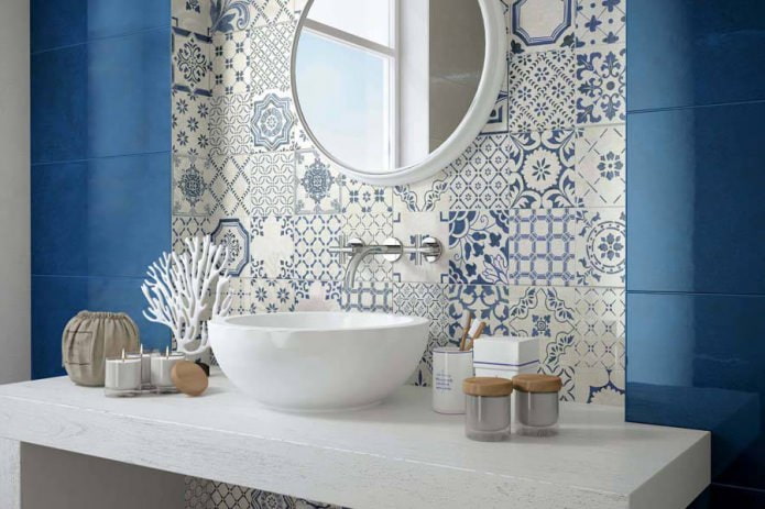 Patchworktegels in de badkamer