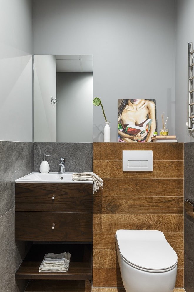 kast in het toiletinterieur