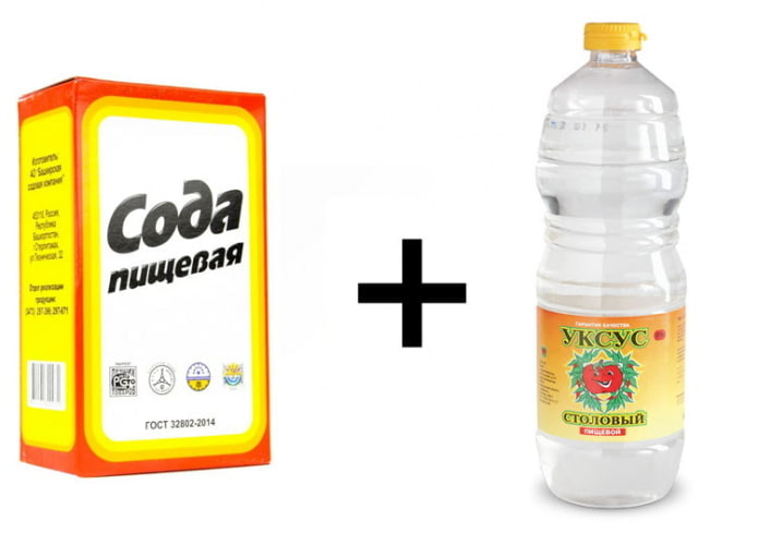 azijn en soda