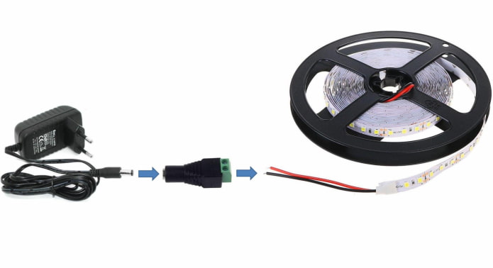 LED-strip montageschema