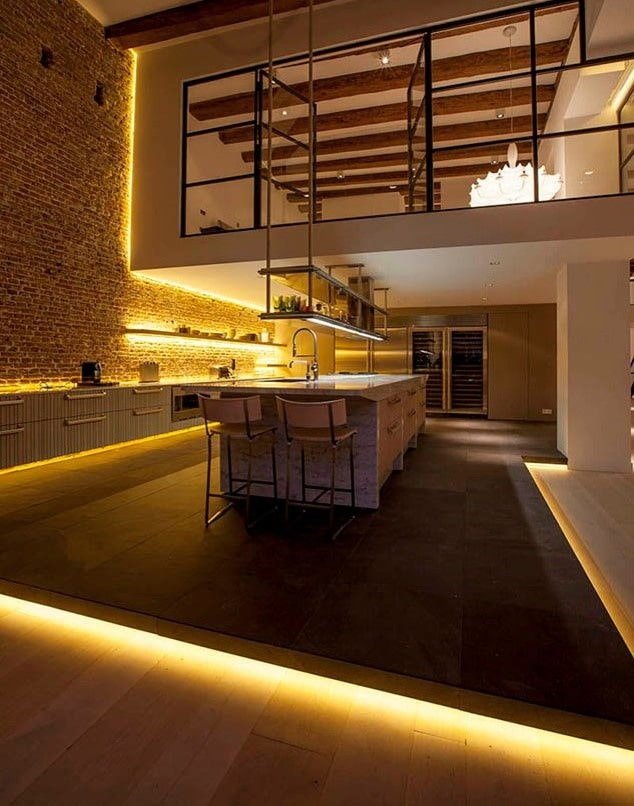 vloerverlichting in het interieur