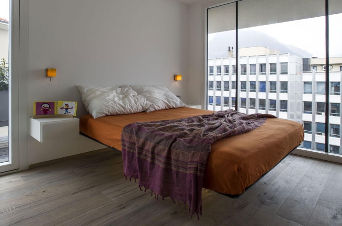 zwevende constructie met wandbevestiging