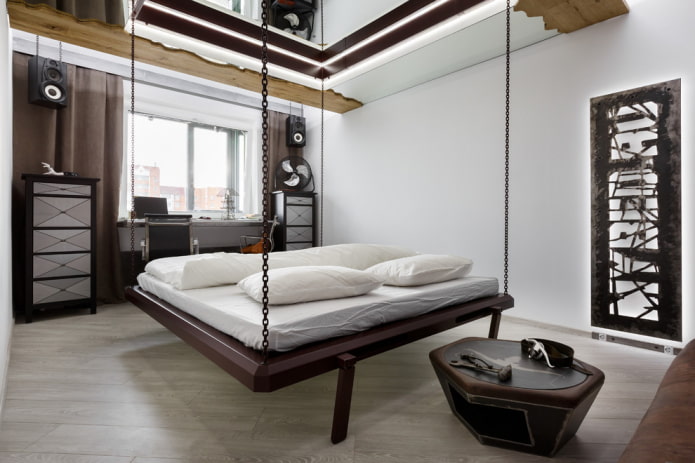 kettingbed in het interieur