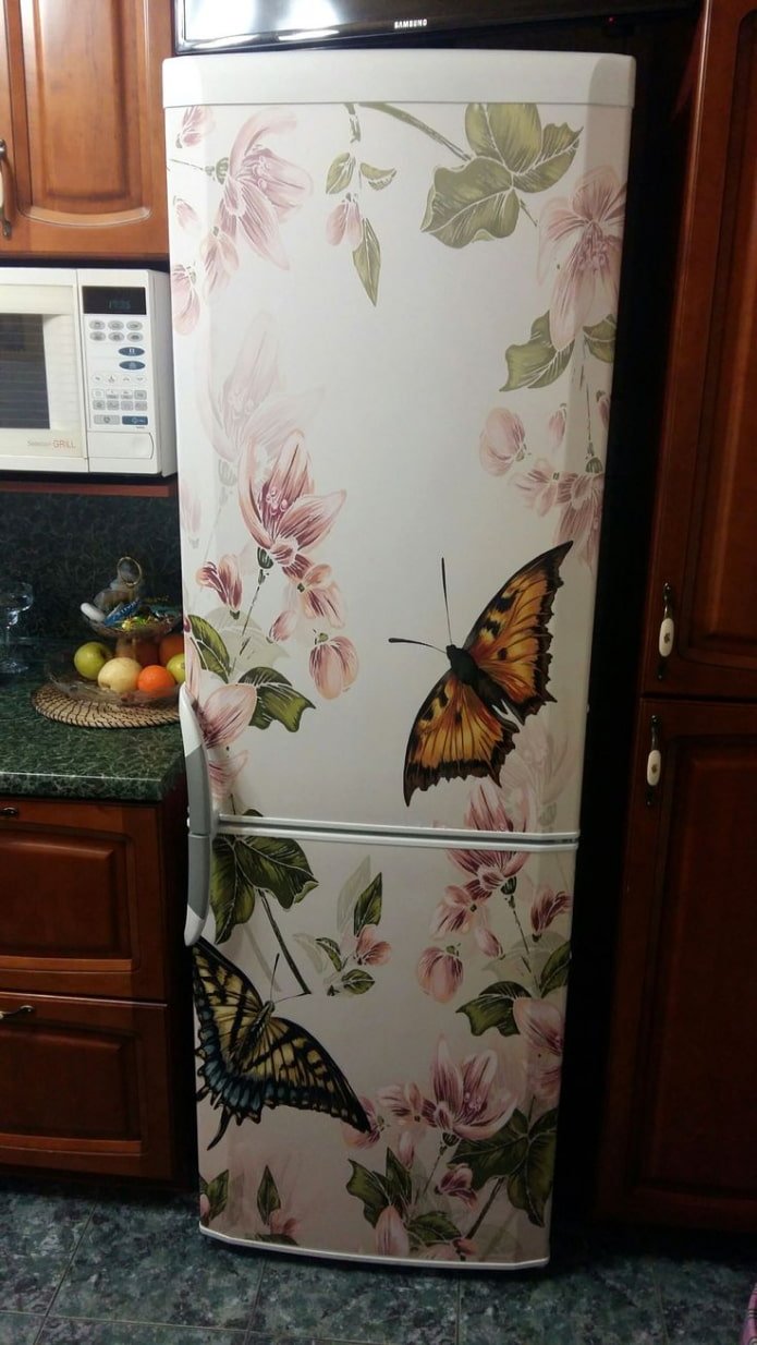 koelkast decoupage