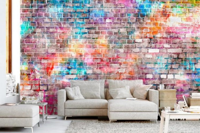 Veelkleurige baksteen