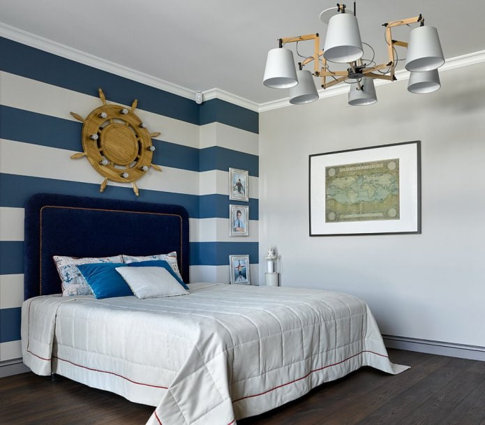 Gestreept muurontwerp