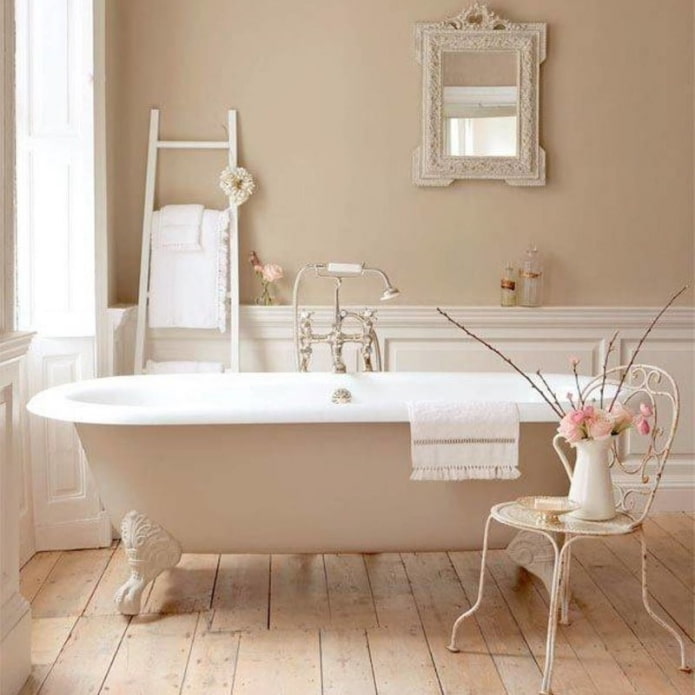 Badkamer in Shabby Chic-stijl