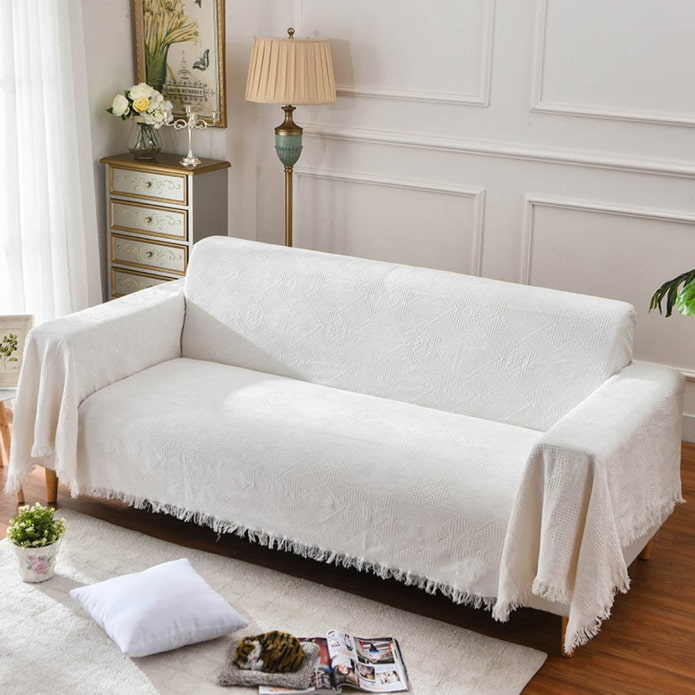 locatie van de bankhoes in het interieur