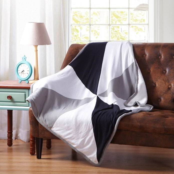 bankhoes in het interieur