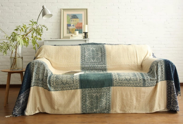 bankhoes in het interieur