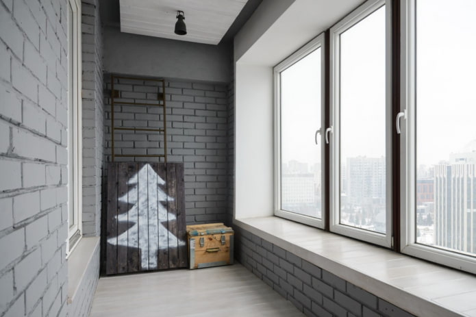 afwerking van een onverwarmd balkon