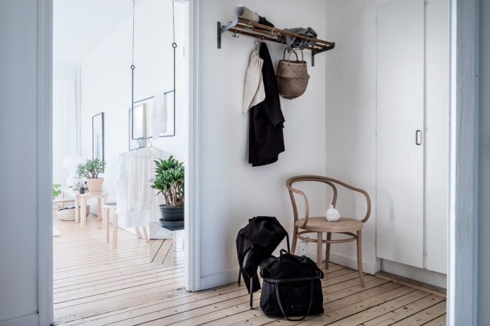 houten vloer in het appartement