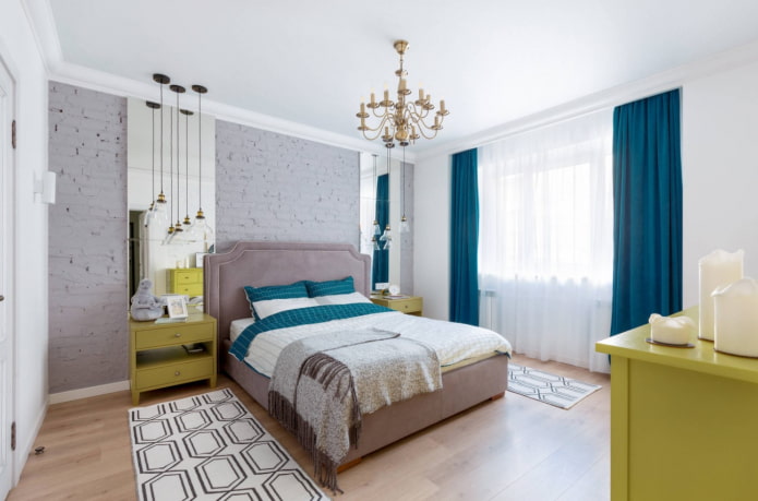 vloer in de slaapkamer in een moderne stijl