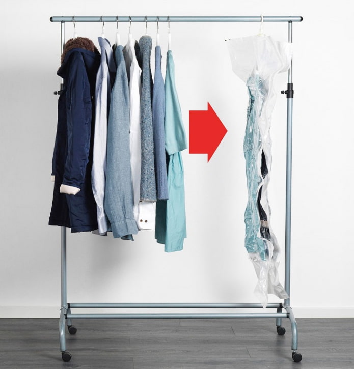 Verminder het volume van kleding