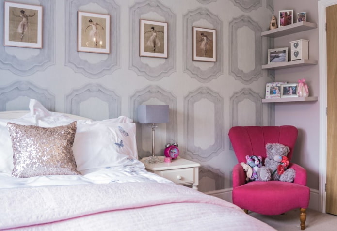 indeling van wandplanken in het interieur