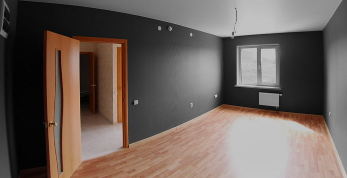 voltooide renovatie van het appartement