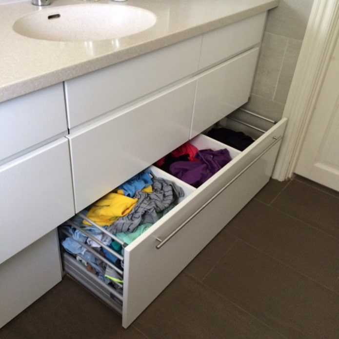 Linnengoed in een ladekast