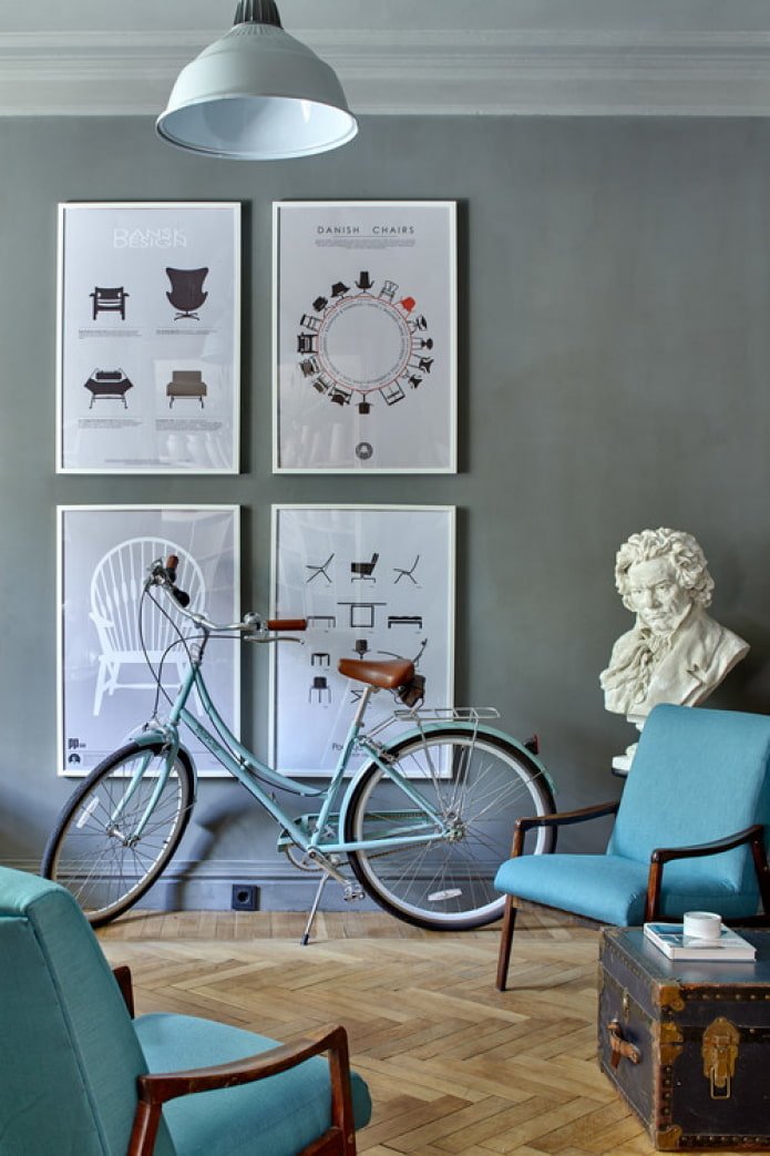 vector posters in het interieur