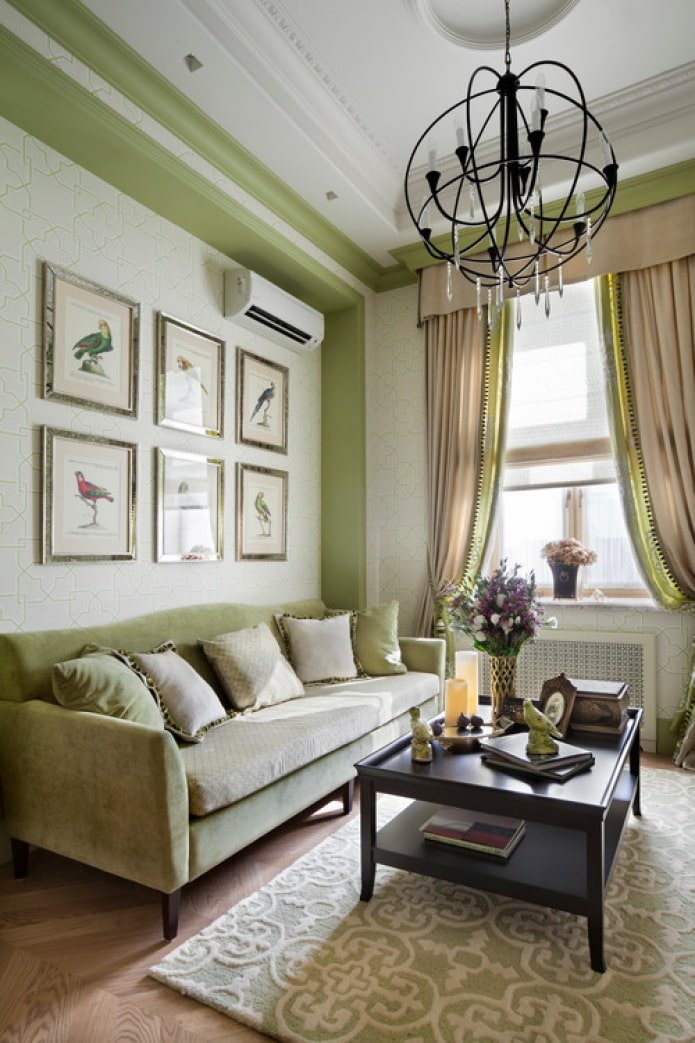 foto's met vogels in de woonkamer