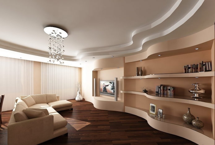 Plafond met meerdere niveaus