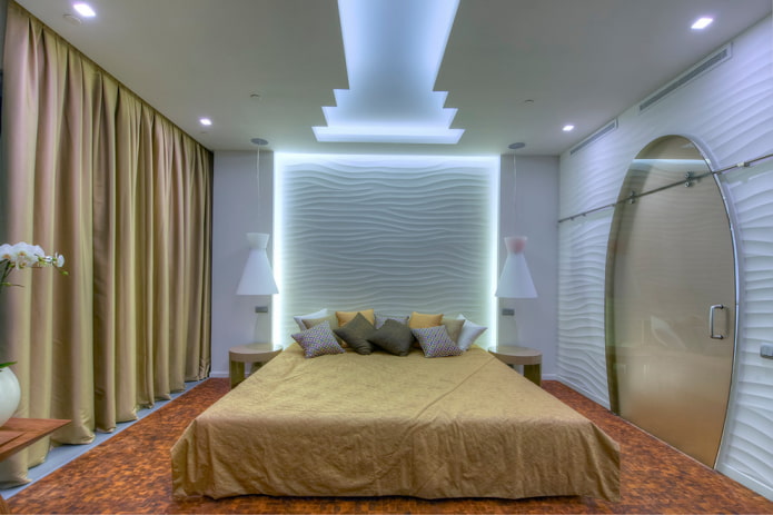 slaapkamer met originele LED-verlichting