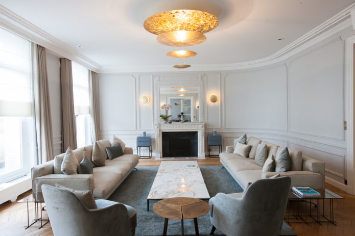 lijstwerk op een rond plafond