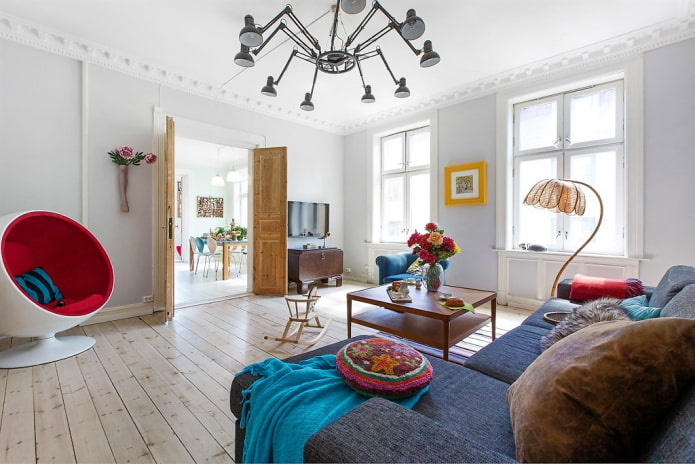 plafondlijsten in Scandinavische stijl