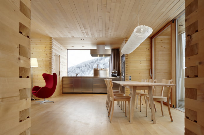 plafondclapboard in het interieur