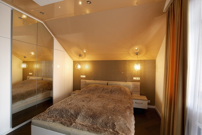 plafond in de slaapkamer
