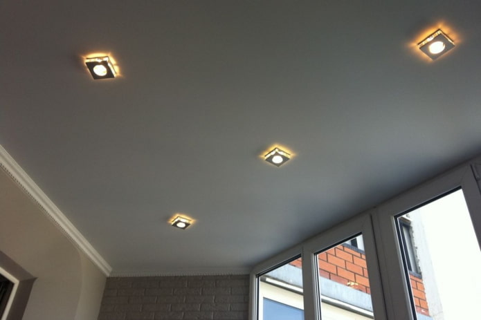 spots op de loggia