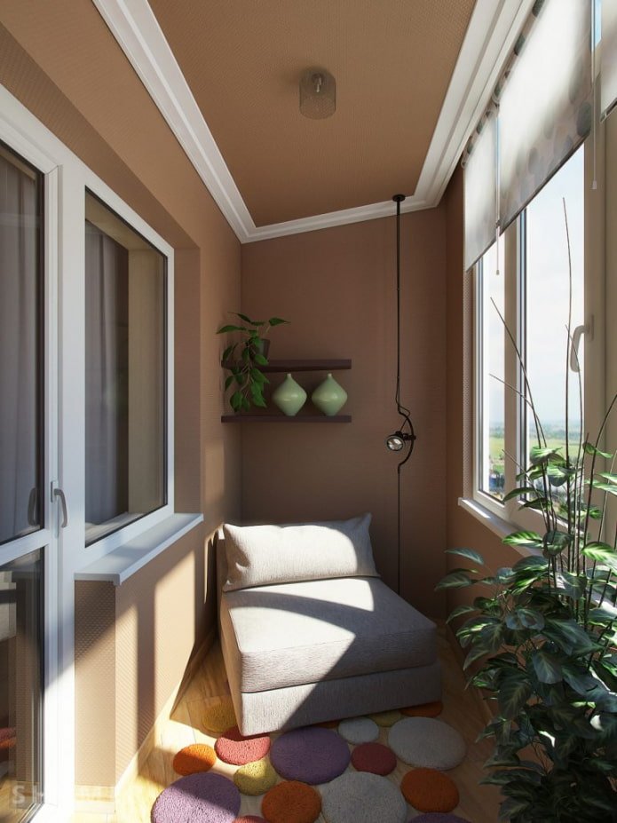 plafond aan de binnenkant van de loggia