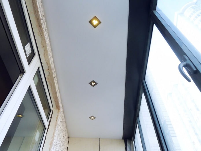 spots op de loggia