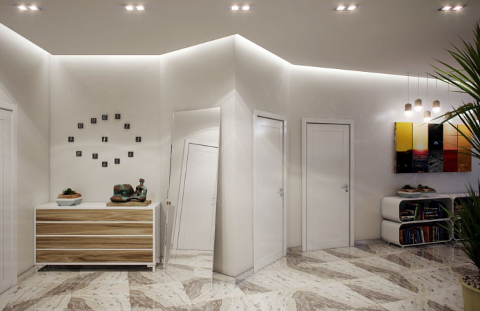 zwevende plafondstructuur