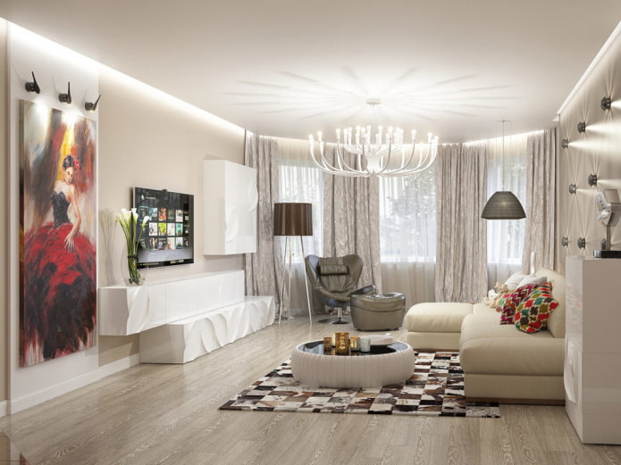 zwevende plafondstructuur