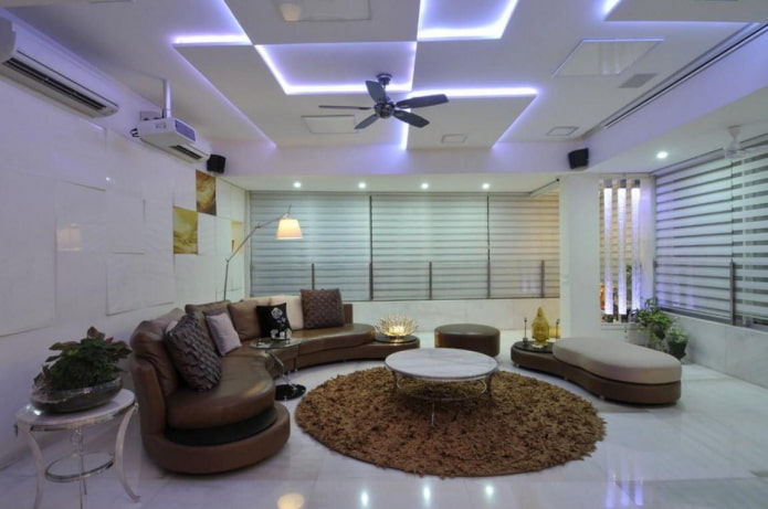 ontwerp met meerdere niveaus en achtergrondverlichting