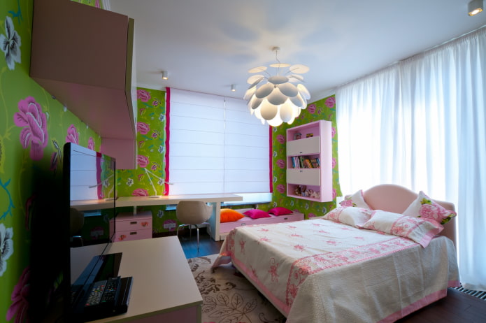 spanplafond in een kinderkamer