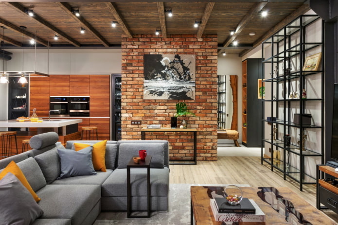 Houten plafond van hout