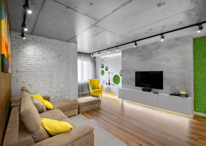 woonkamer in loftstijl