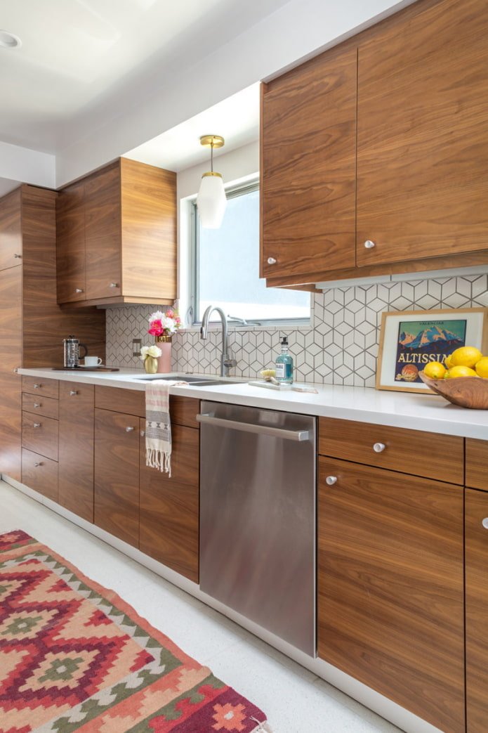 keuken in houtlook